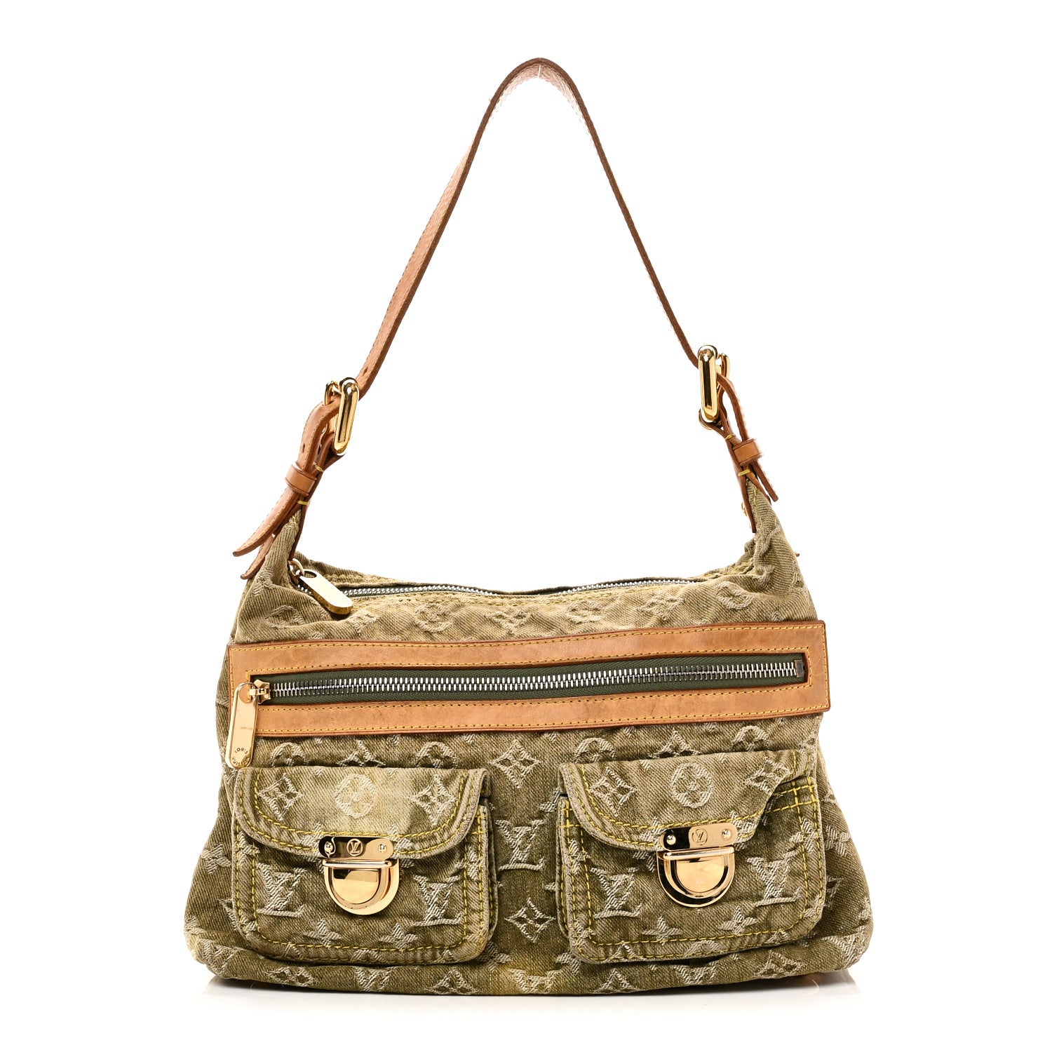 Louis Vuitton Monogram Denim Baggy PM Lichen 1 of 10