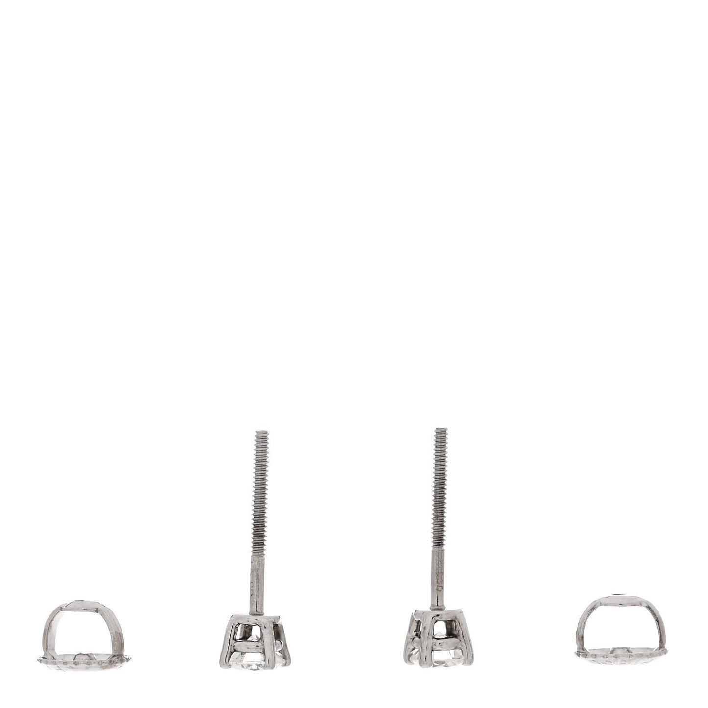 Platinum Diamond .36ctw Solitaire Earrings