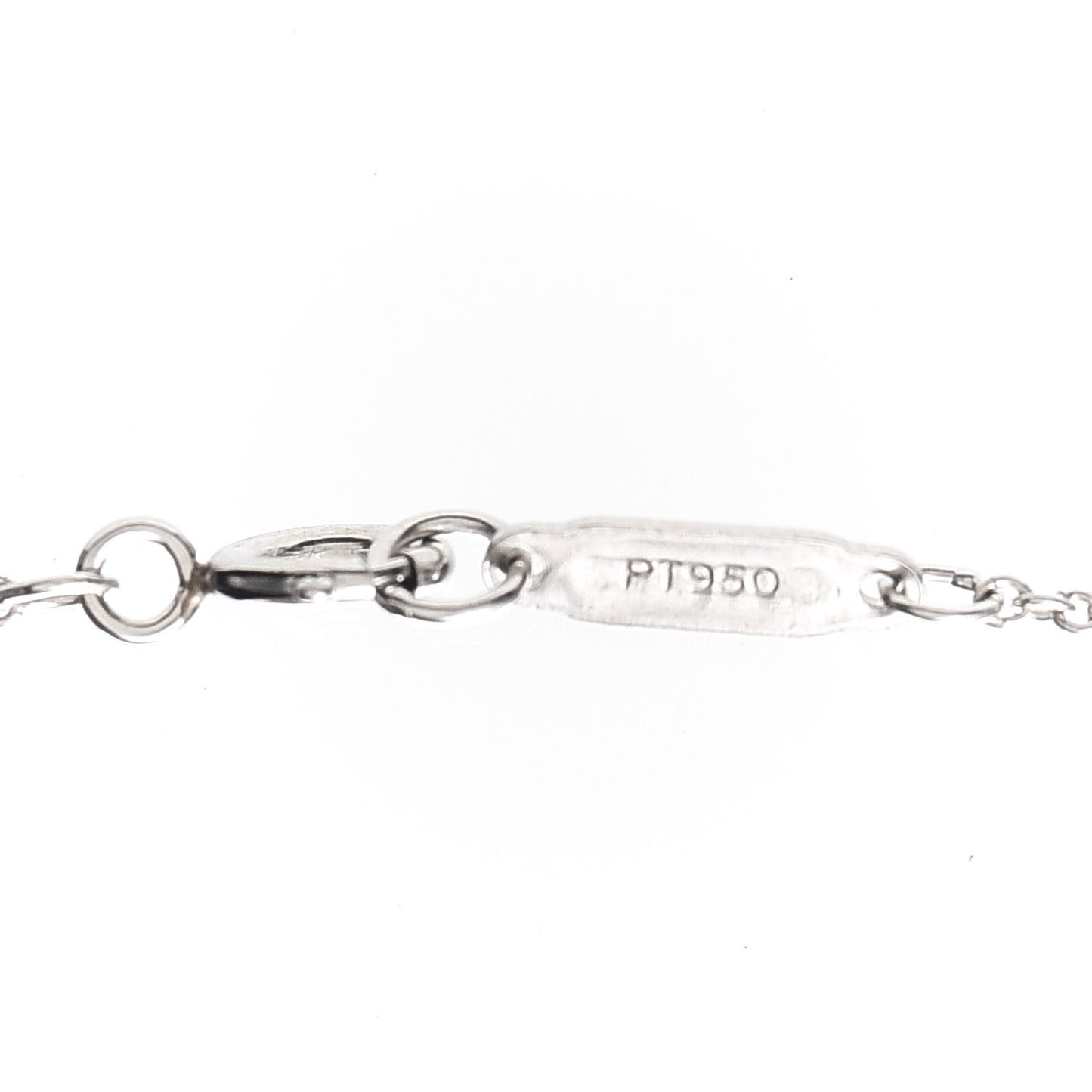 Platinum Diamond Small Heart Lock Pendant Necklace