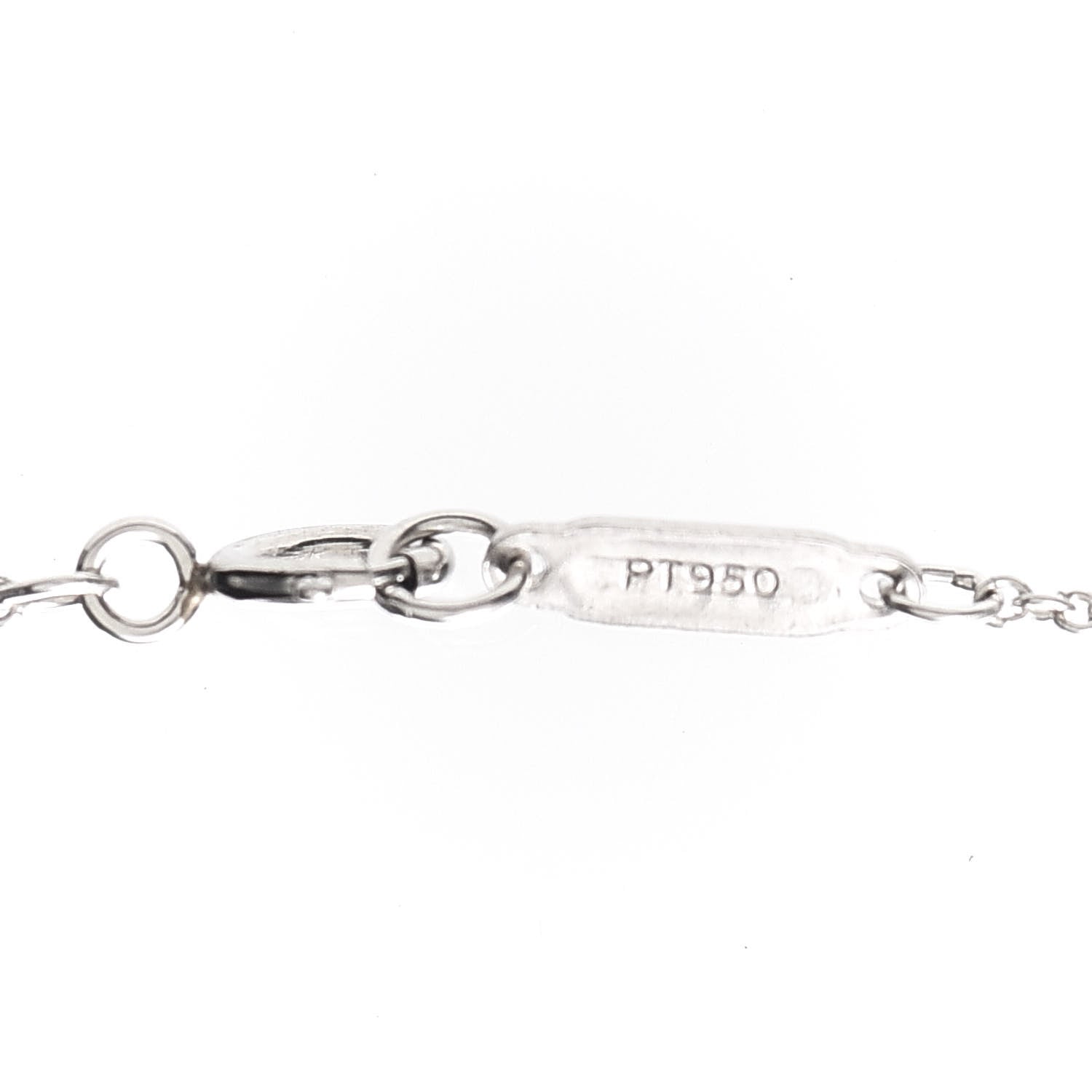 Tiffany Platinum Diamond Small Heart Lock Pendant Necklace 5 of 6