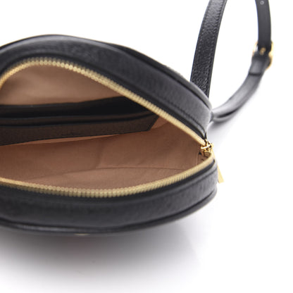 Gucci Grained Calfskin Web Mini Ophidia Round Backpack Black 4 of 9