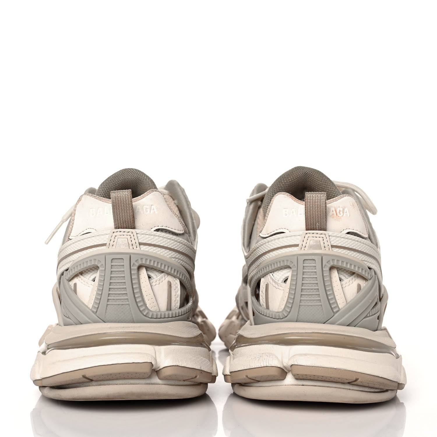 Balenciaga Rubber Mesh Bi-Color Mens Track.2 Open Sneakers 41 Nude 5 of 8