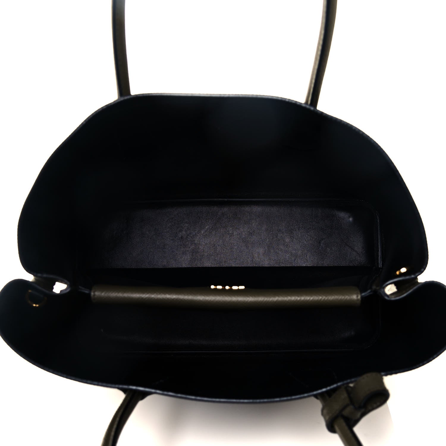 Prada Saffiano Cuir Medium Double Bag Militare 4 of 10