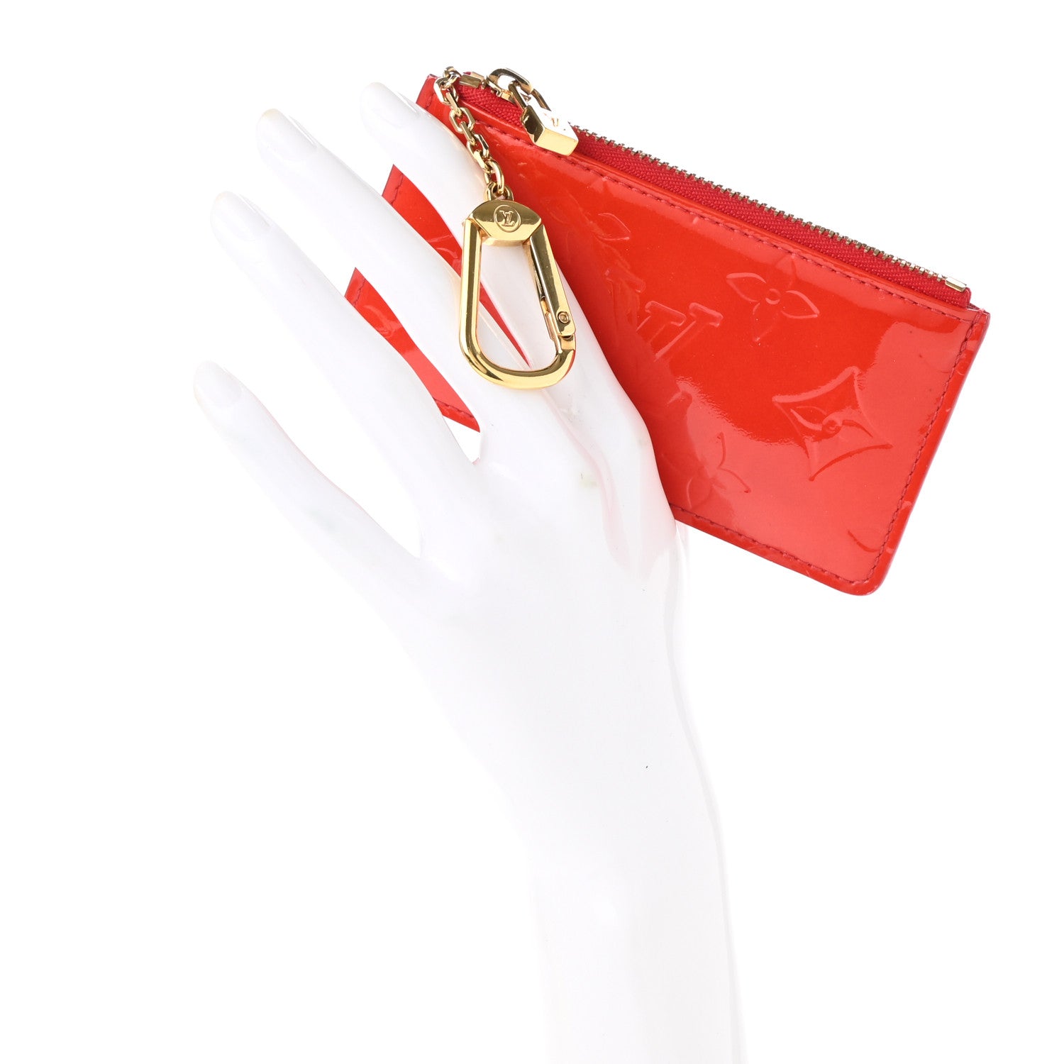 Louis Vuitton Vernis Key Pouch Rouge 2 of 8