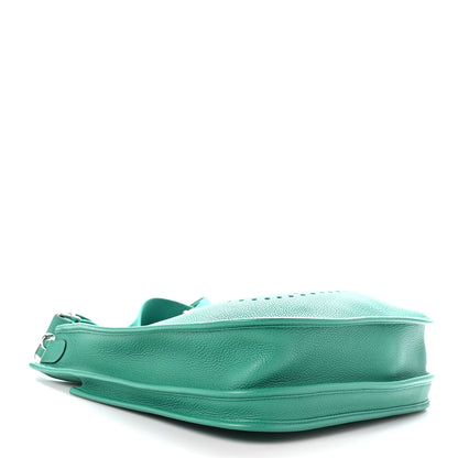 Hermes Taurillon Clemence Evelyne III PM Vert Jade 4 of 11