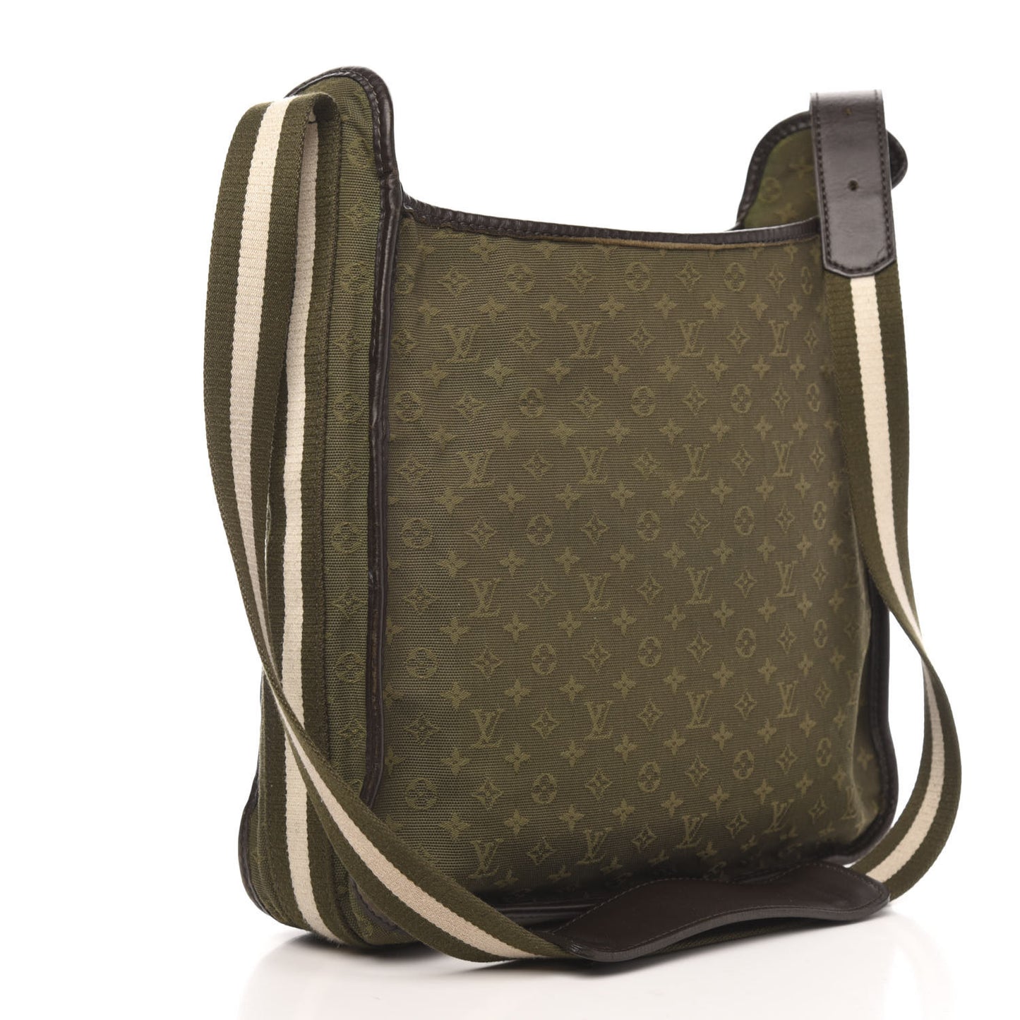 Mini Monogram Besace Mary Kate Kaki