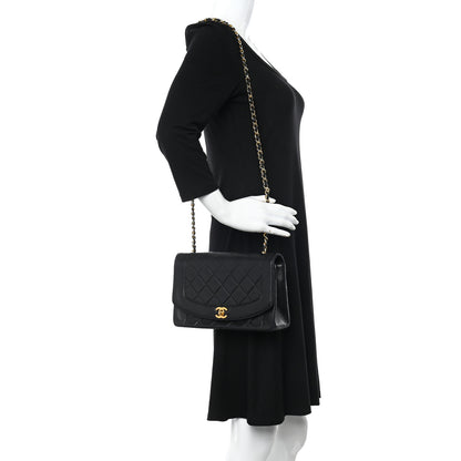 Chanel Lambskin Quilted Medium Single Flap Black 2 of 21