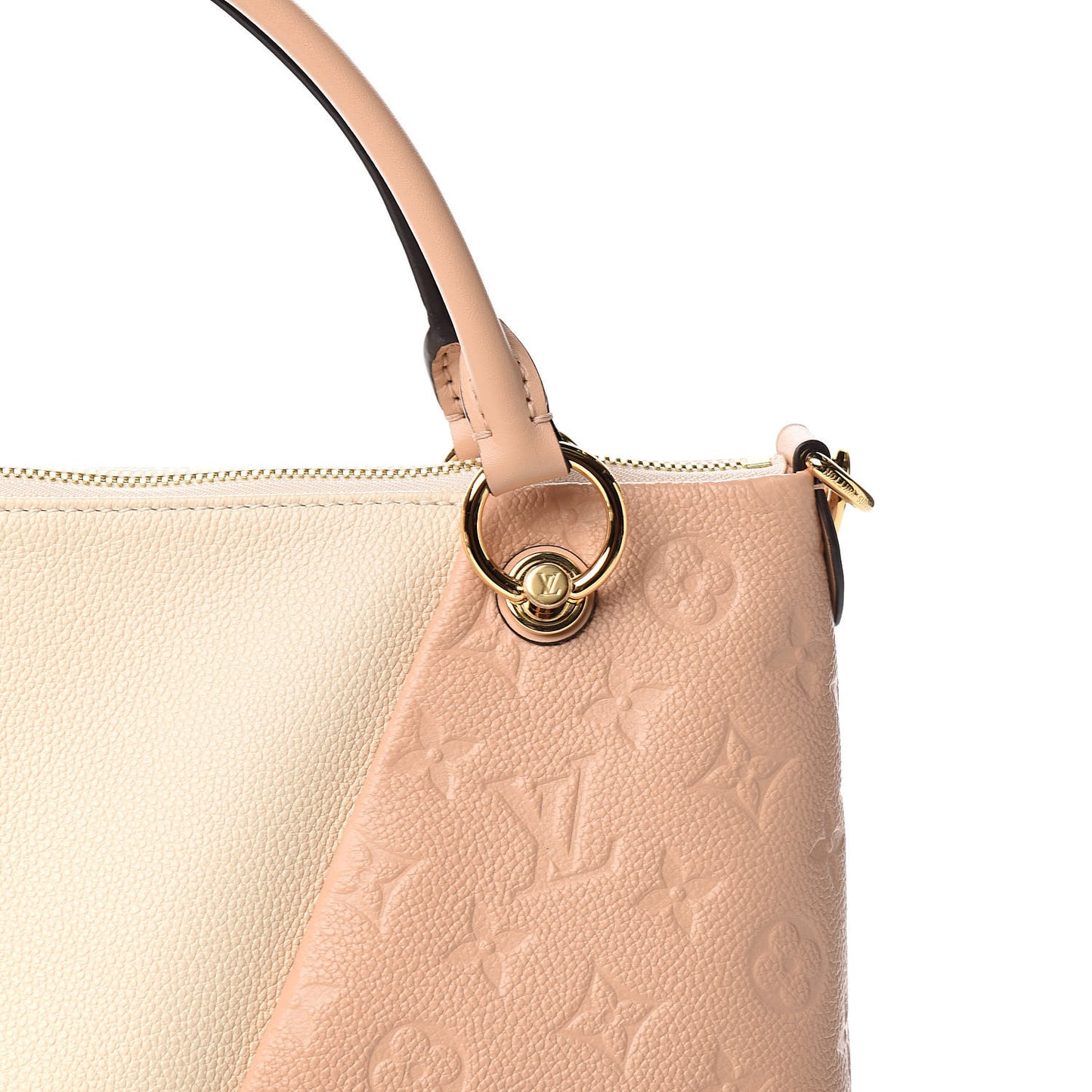 Empreinte V Tote MM Beige Rose Creme