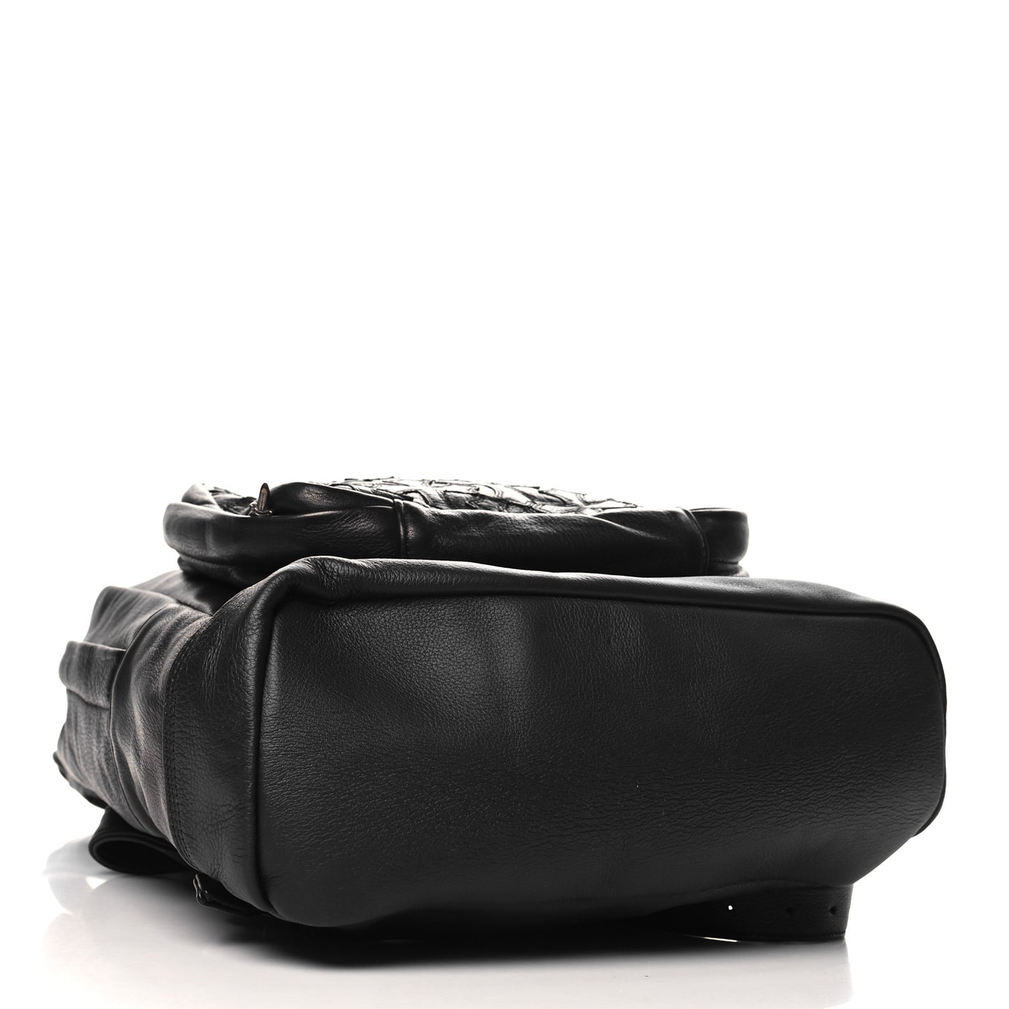 Calfskin Cross Patch 7th Grade Backpack Black