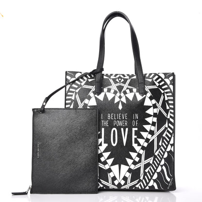 Givenchy Calfskin Power of Love Print Tote Black 3 of 14