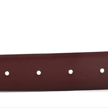 Chanel Calfskin CC Reversible Belt 70 Black Burgundy 6 of 8