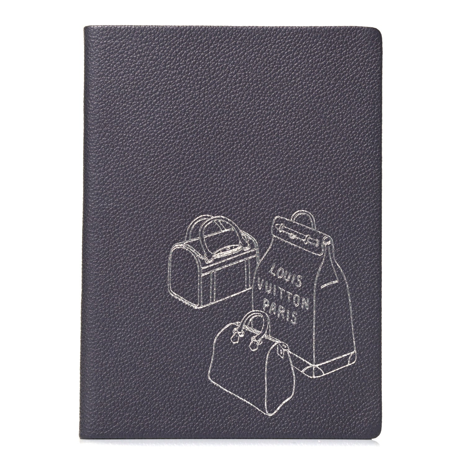 Louis Vuitton Taurillon Notebook MM Gris 1 of 4