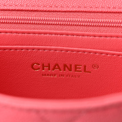 Chanel Caviar Quilted Mini Top Handle Rectangular Flap Pink 6 of 11