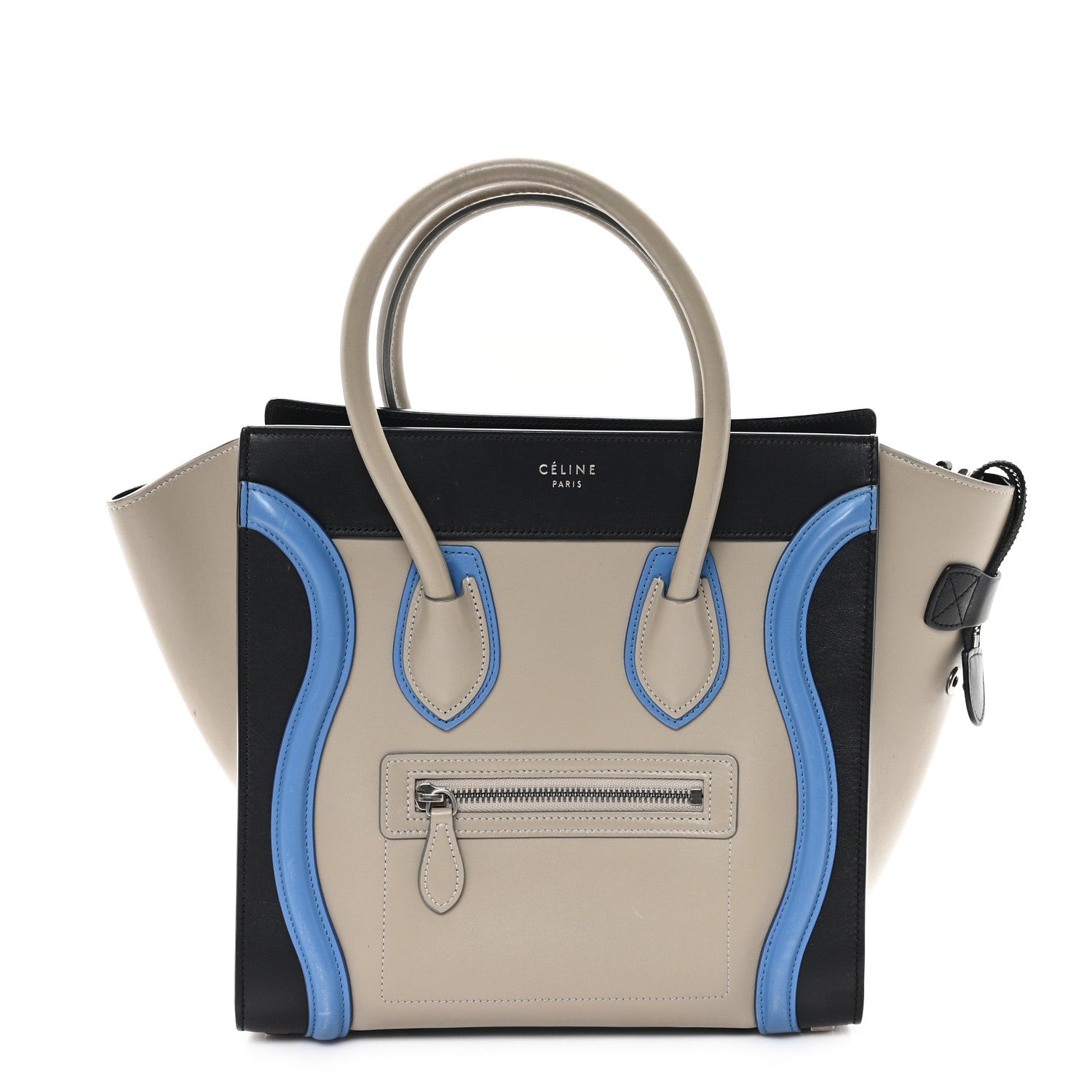 Celine Shiny Smooth Calfskin Micro Tri-Color Luggage Quartz 1 of 11