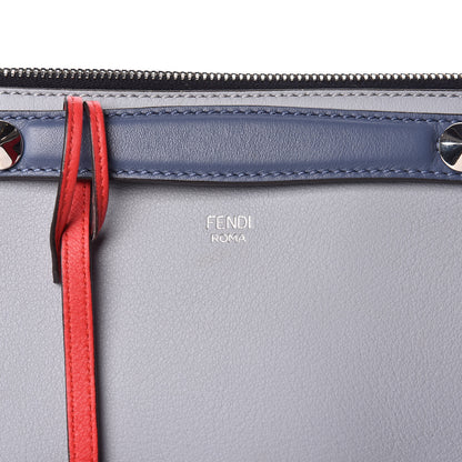 Fendi Vitello Dolce 4 Color Medium By The Way Boston Bag Ardesia Fiamma Multicolor 10 of 10