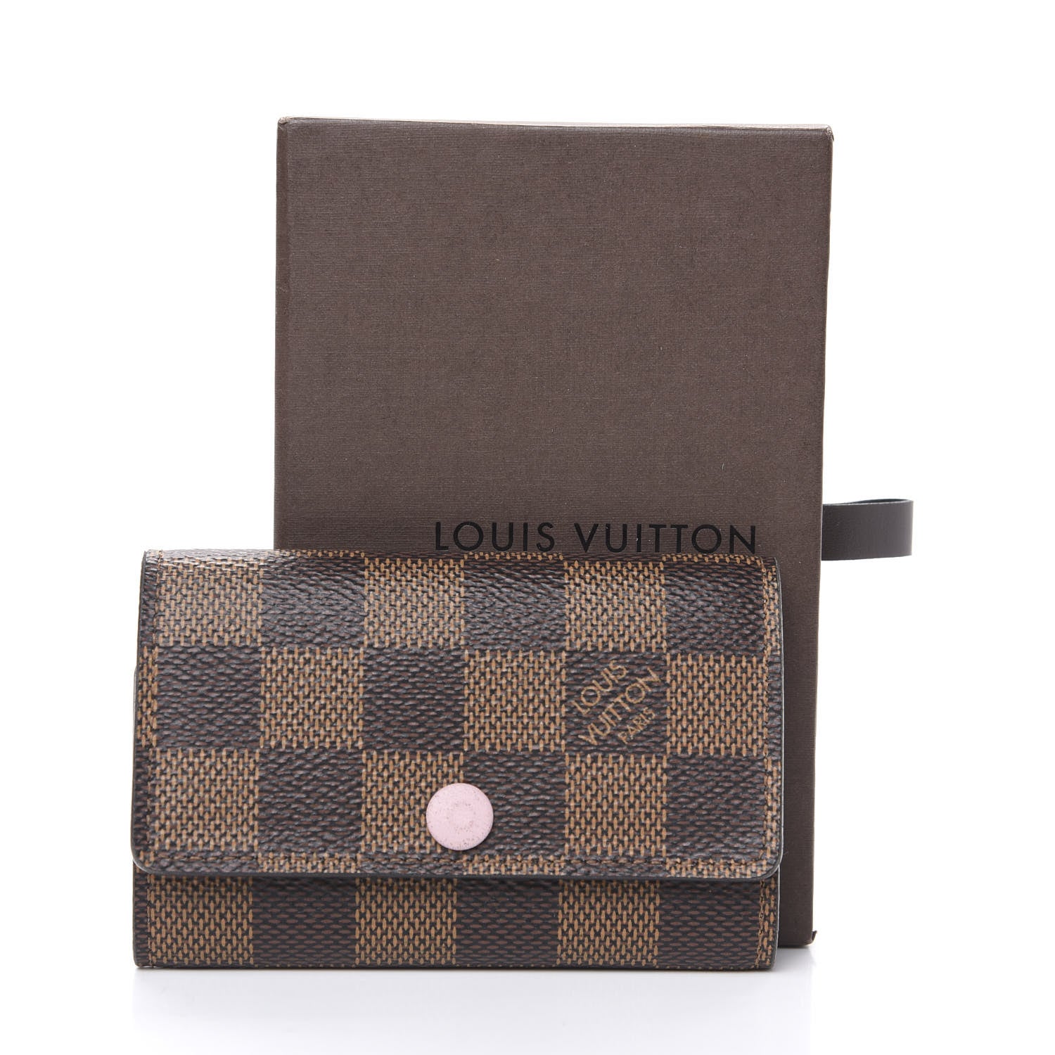 Louis Vuitton Damier Ebene Multicles 6 Key Holder Rose Ballerine 10 of 10