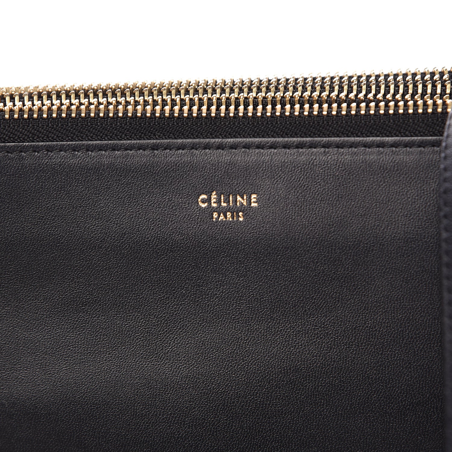 Celine Lambskin Large Trio Crossbody Bag Black 8 of 14