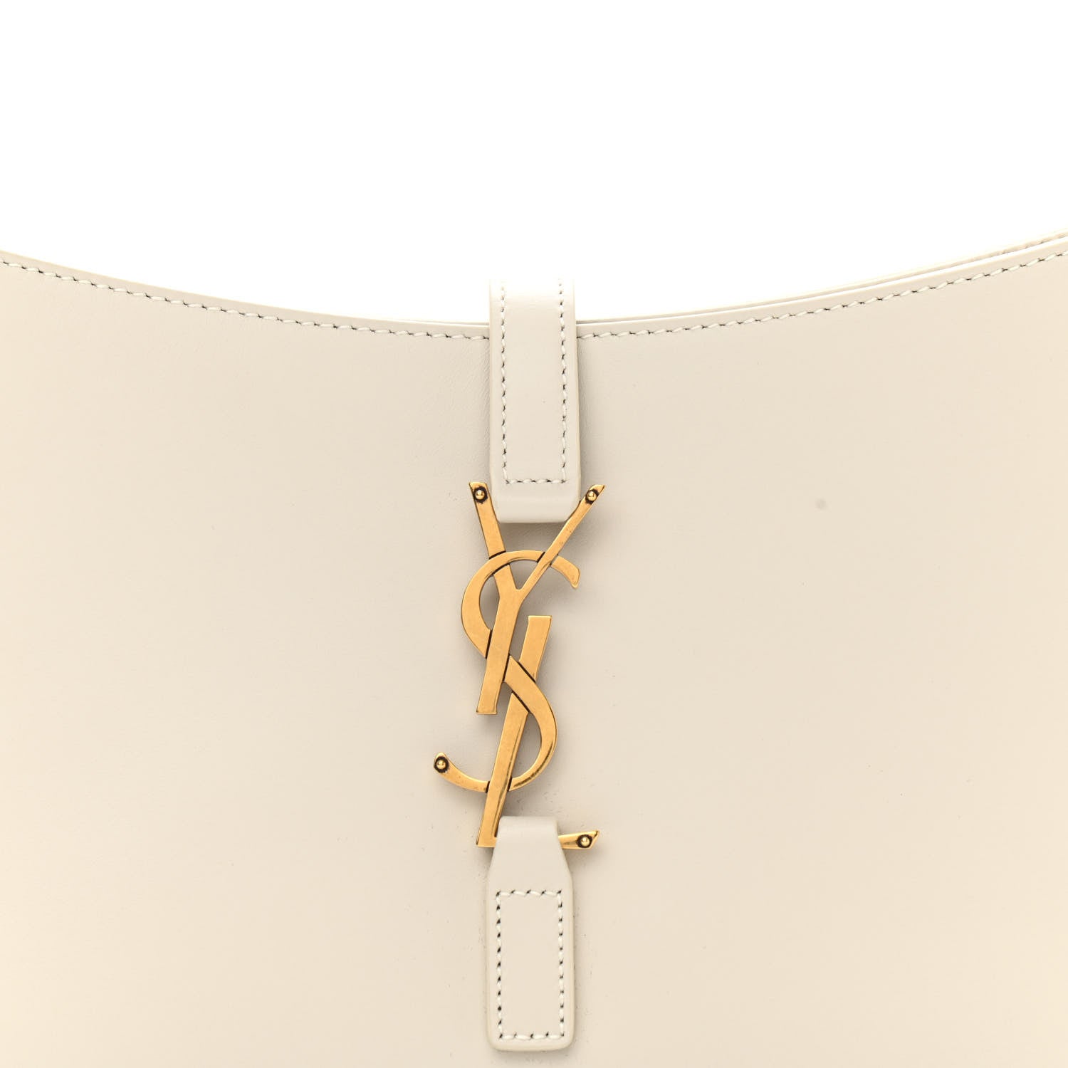 Saint Laurent Smooth Calfskin Le 5 A 7 Hobo Blanc Vintage 7 of 9