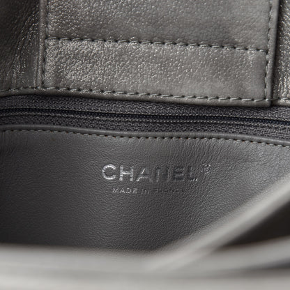 Chanel Iridescent Calfskin CC North South Large Shopping Tote Silver 9 of 11