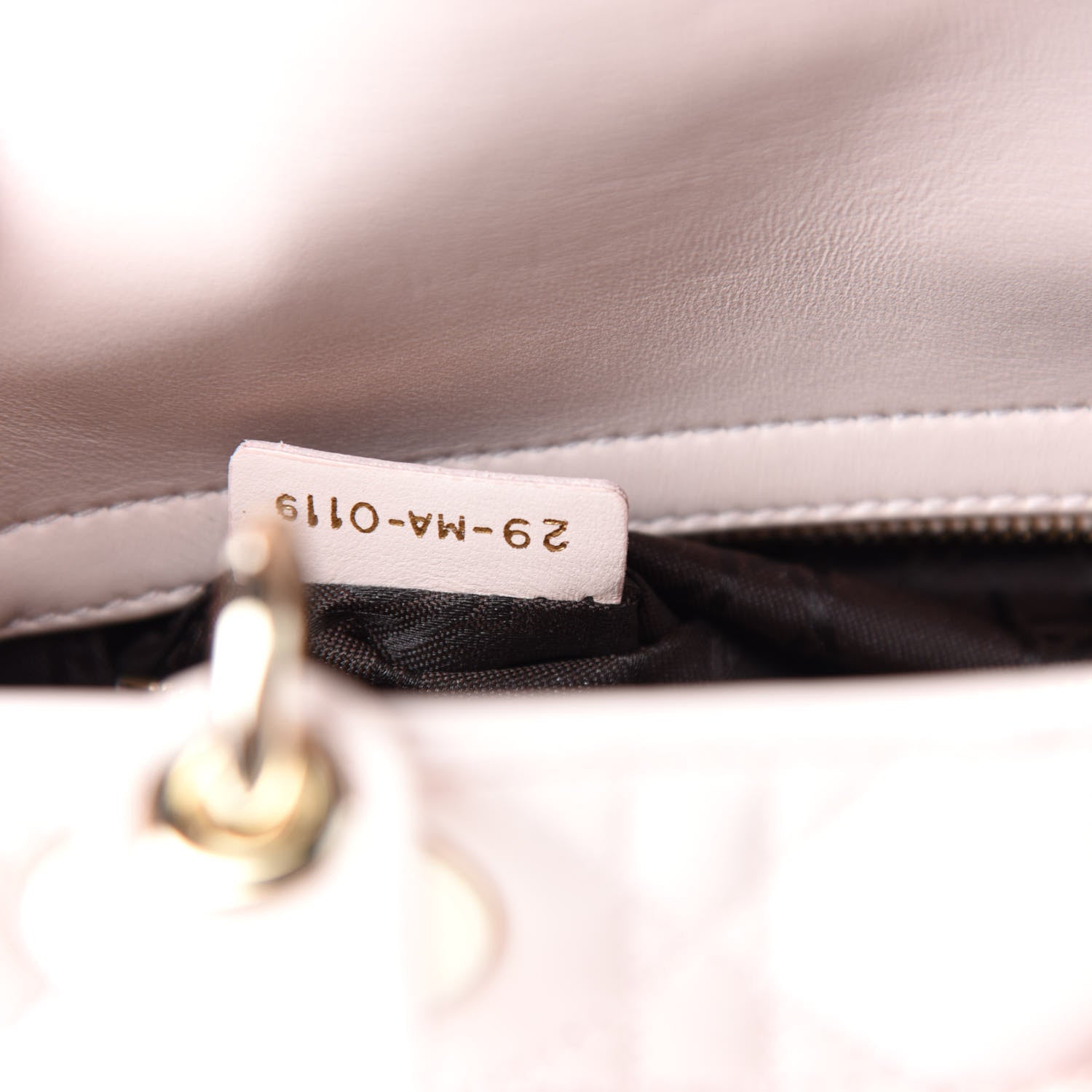 Christian Dior Lambskin Cannage Small Lady Dior Rose Poudre 9 of 11
