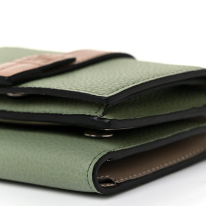 Loewe Grained Calfskin Tri-Fold Wallet Rosemary Tan 8 of 8