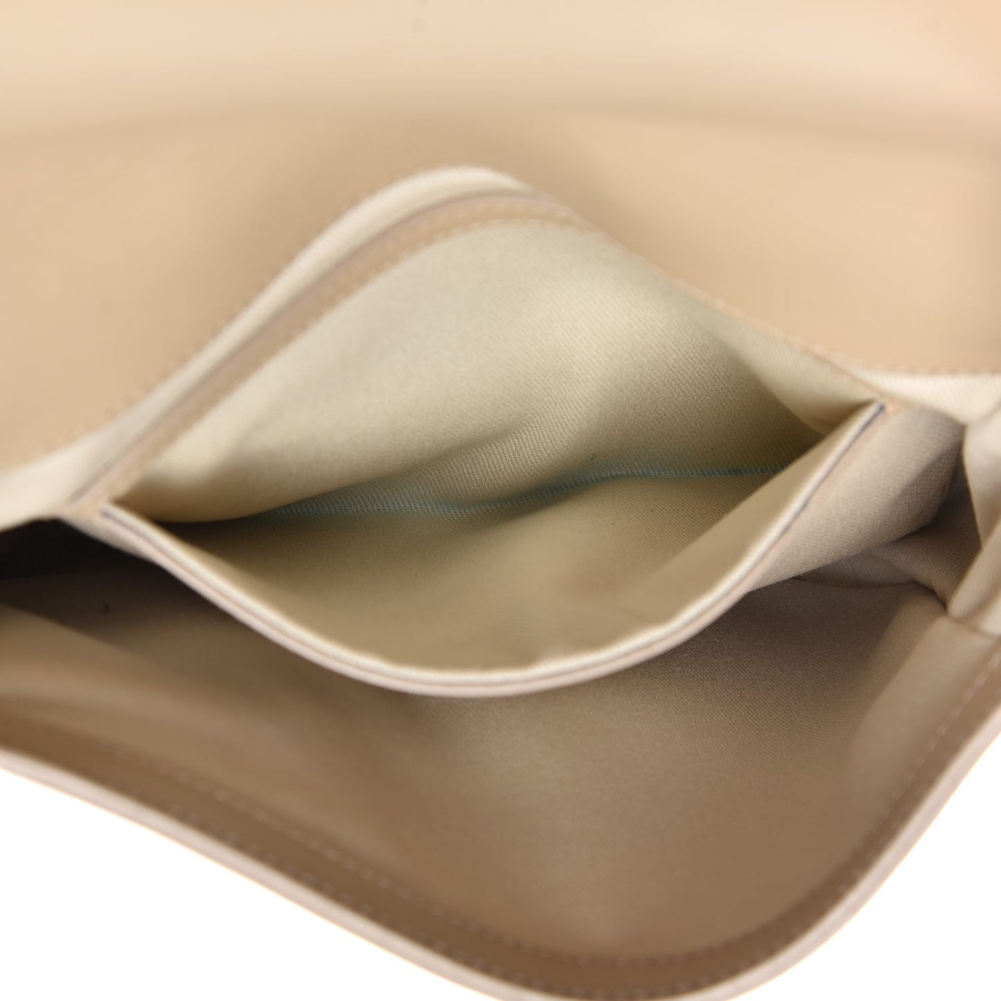 Calfskin Flap Crossbody Bag Beige