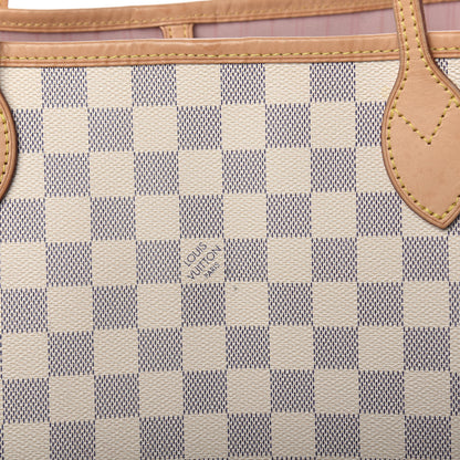 Louis Vuitton Damier Azur Neo Neverfull MM Rose Ballerine 14 of 16