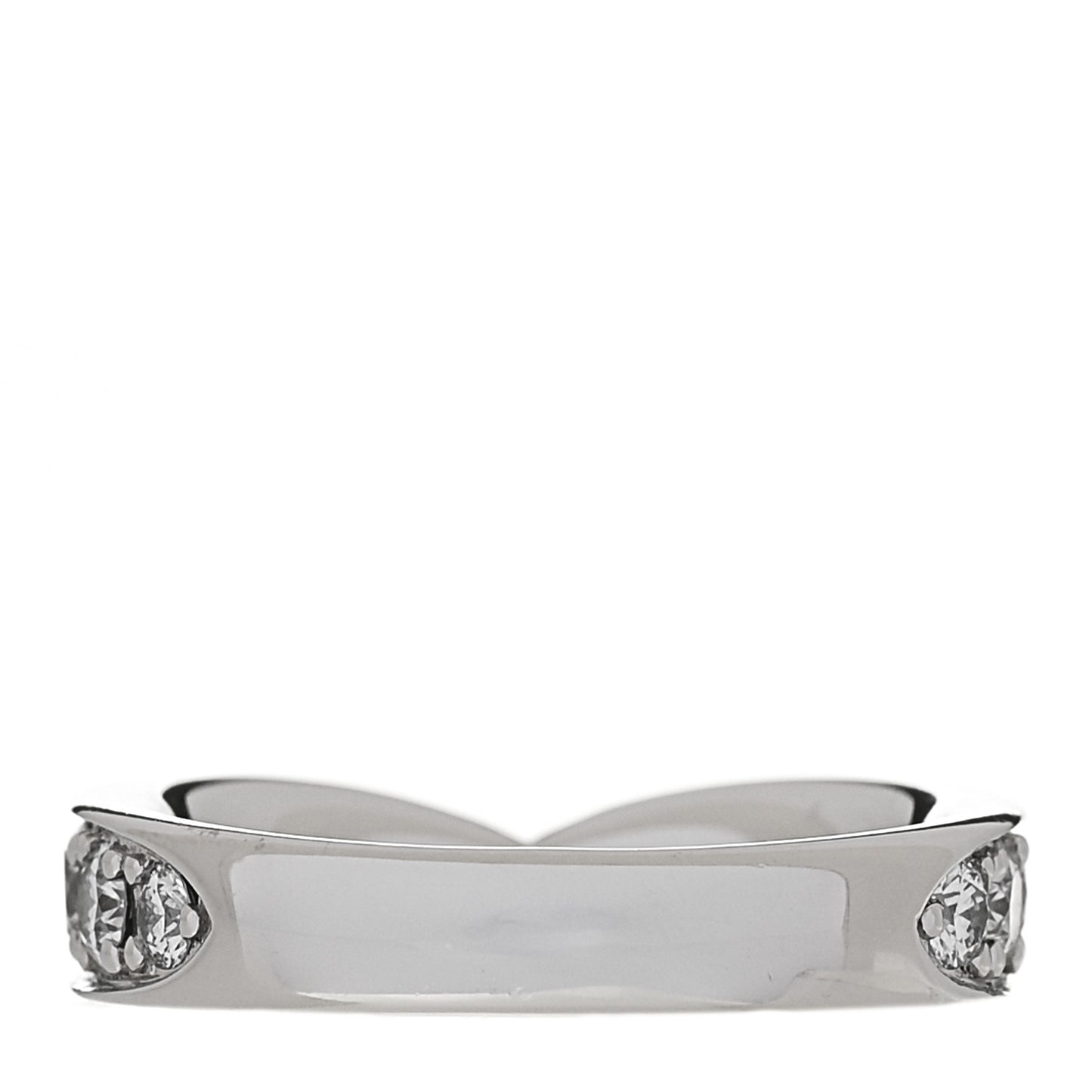Platinum Diamond 4.3mm Harmony Band Ring 49 4.75