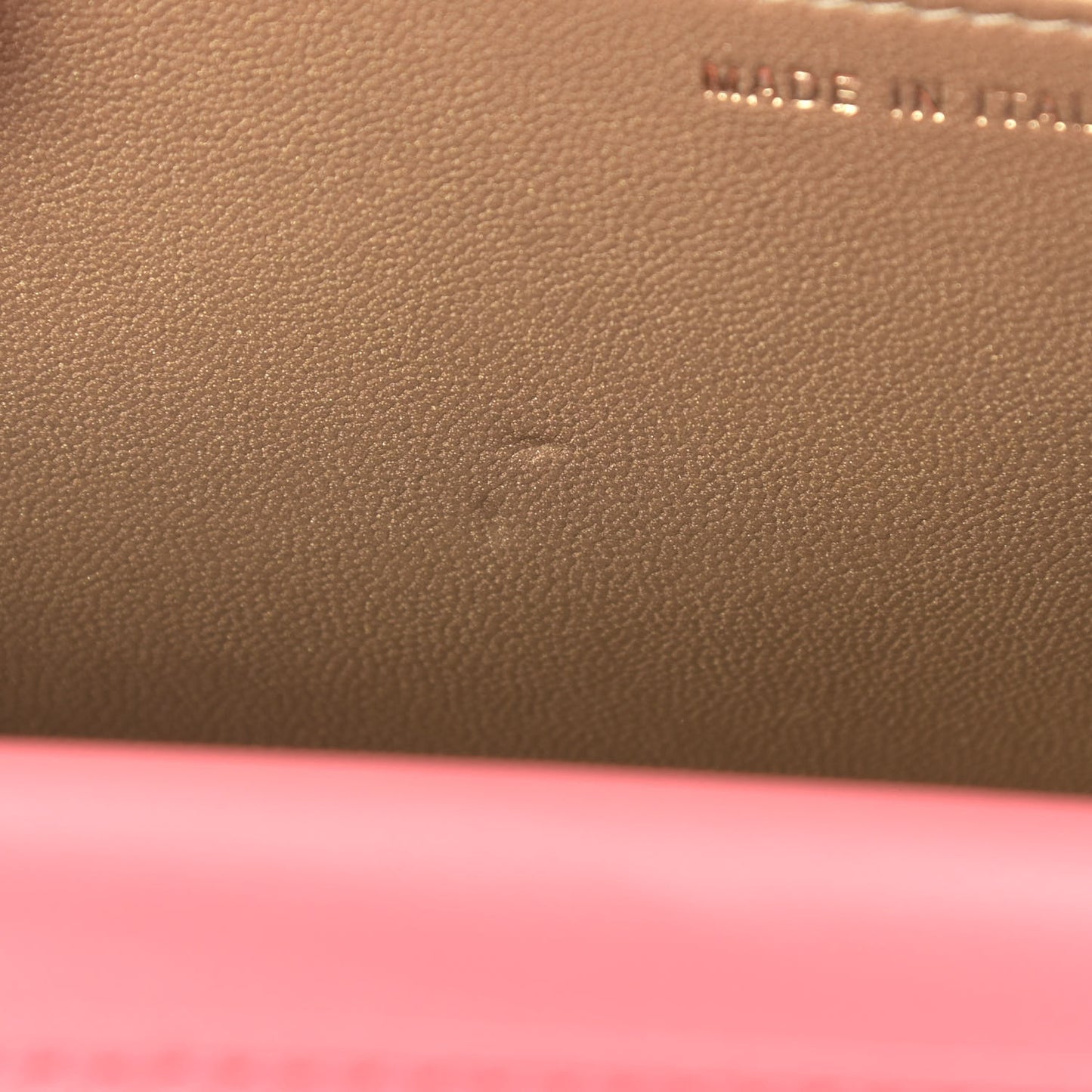 Lambskin Quilted CC Pearl Crush Wallet on Chain WOC Pink
