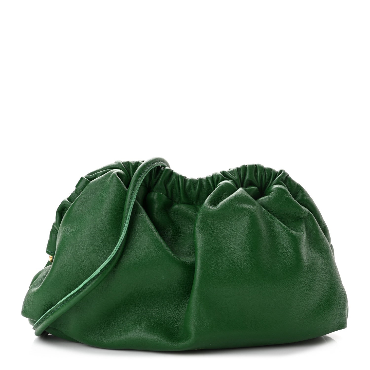 Mansur Gavriel Lambskin Mini Cloud Clutch Green 1 of 9