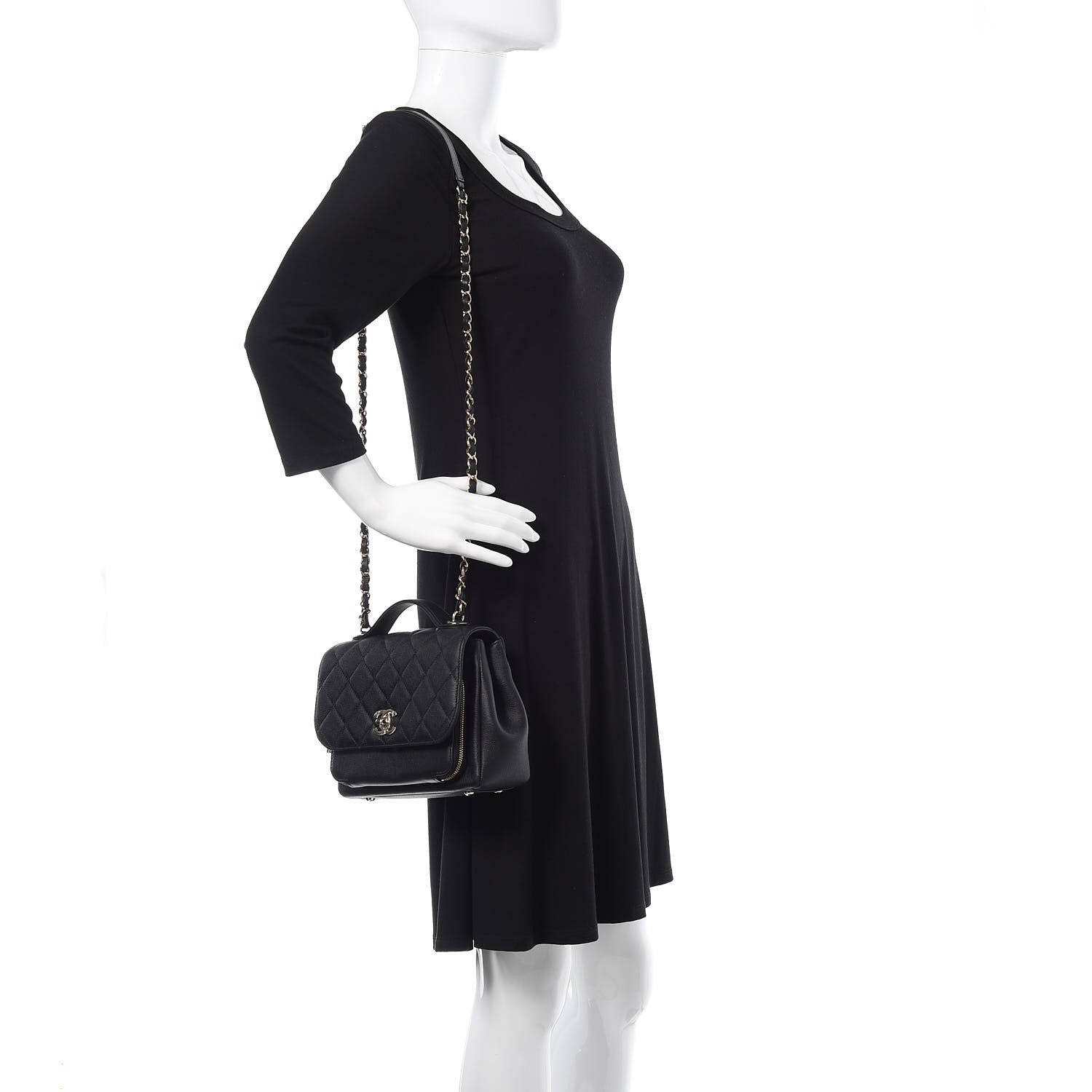 Chanel Caviar Quilted Medium Business Affinity Flap Black 2 of 9