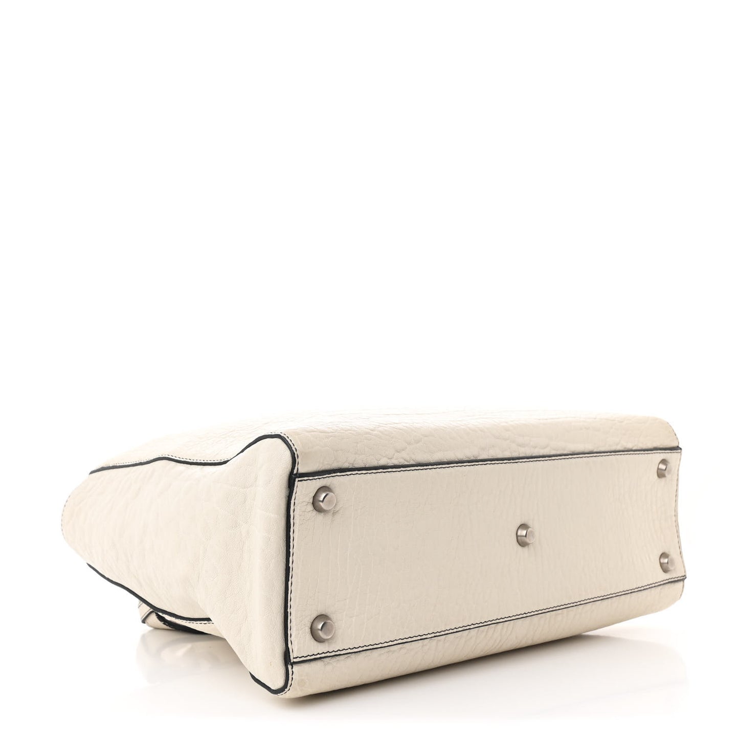 Canyon Grained Lambskin Large Lady Dior Off White