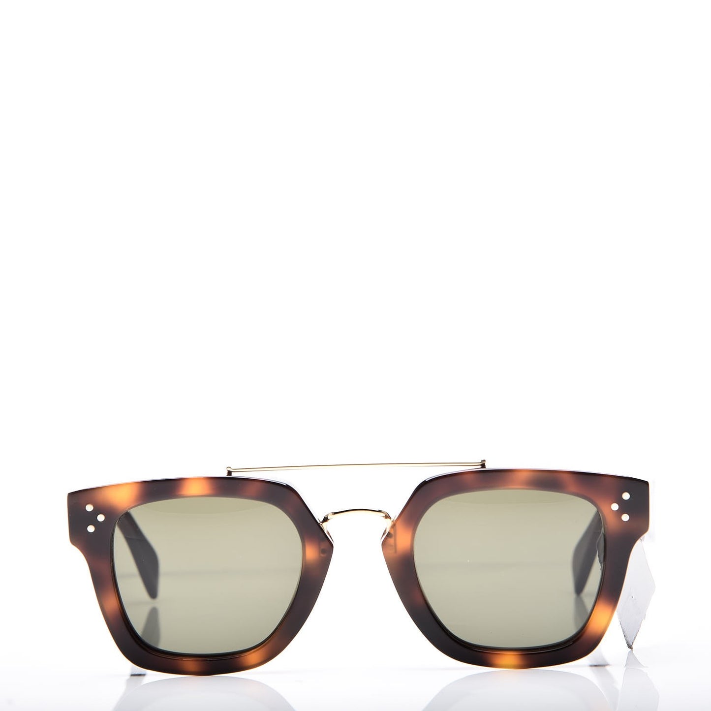 Acetate Bridge Sunglasses CL41077/S Dark Havana