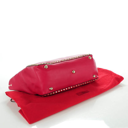 Valentino Garavani Vitello Medium Rockstud Tote Cyclamin 4 of 8
