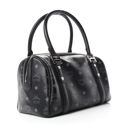 MCM Visetos Small Boston Bag Black 3 of 11