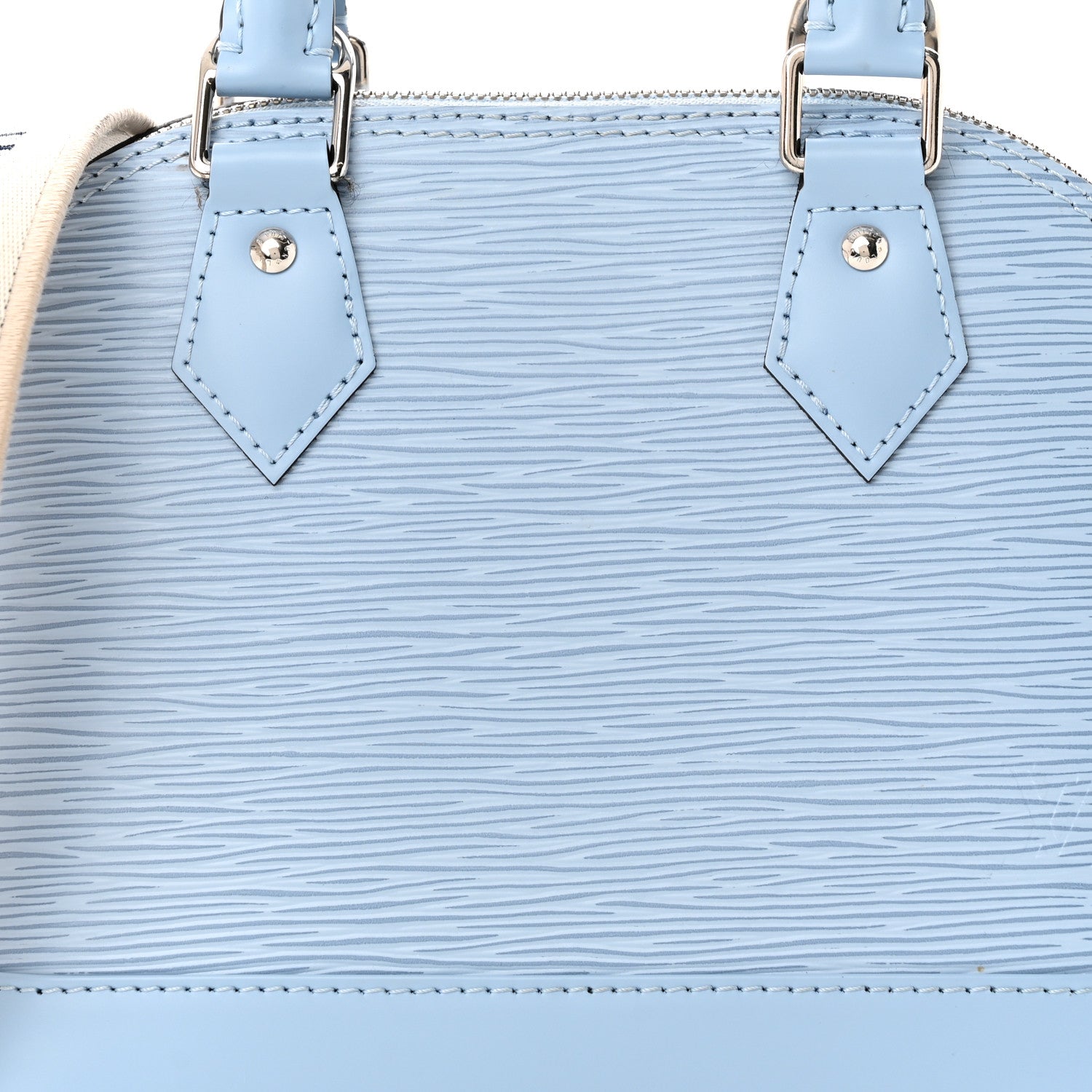 Louis Vuitton Epi Jacquard Alma BB Bleu Nuage 7 of 12