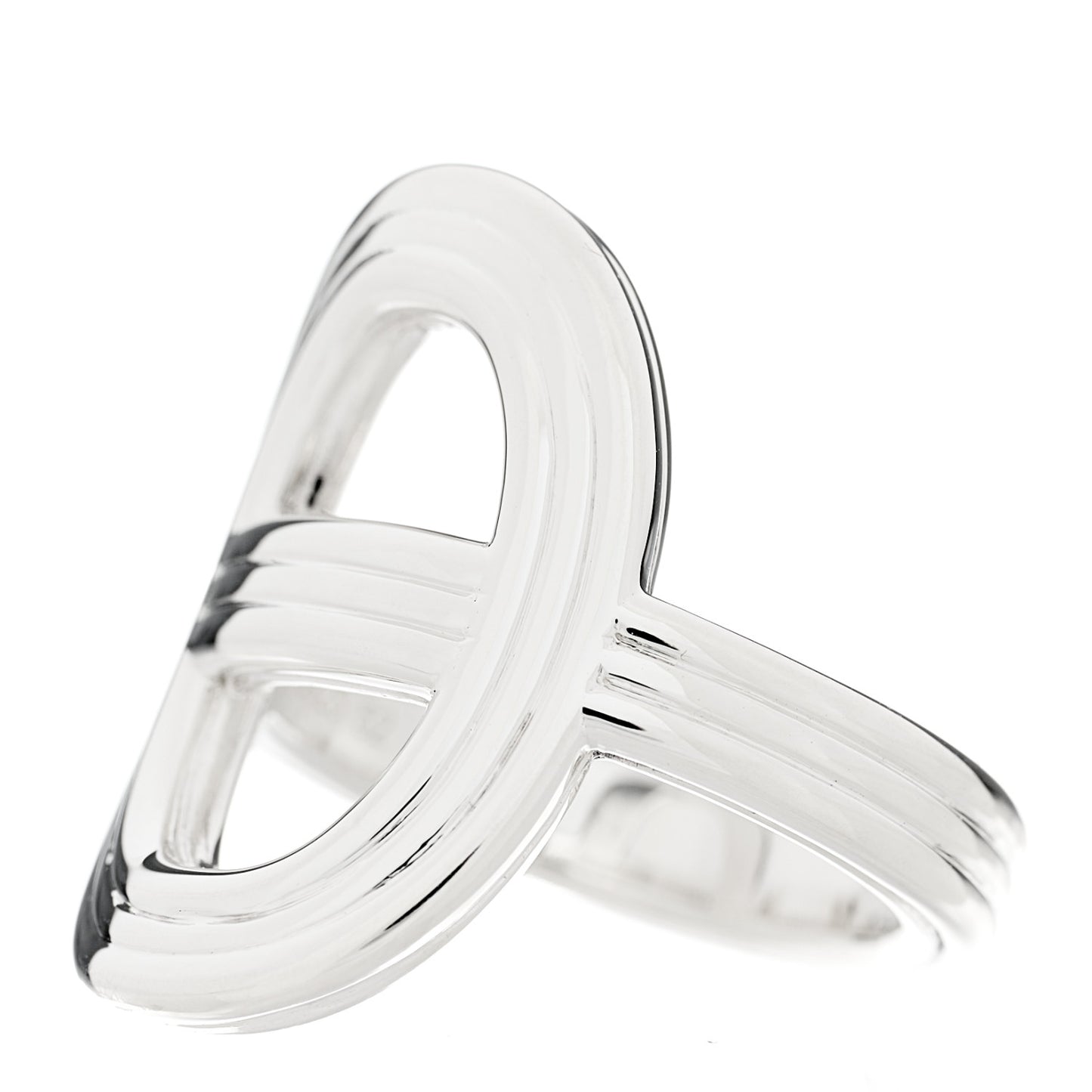 Sterling Silver Vertical Chaine d'Ancre 24 Ring 52 6