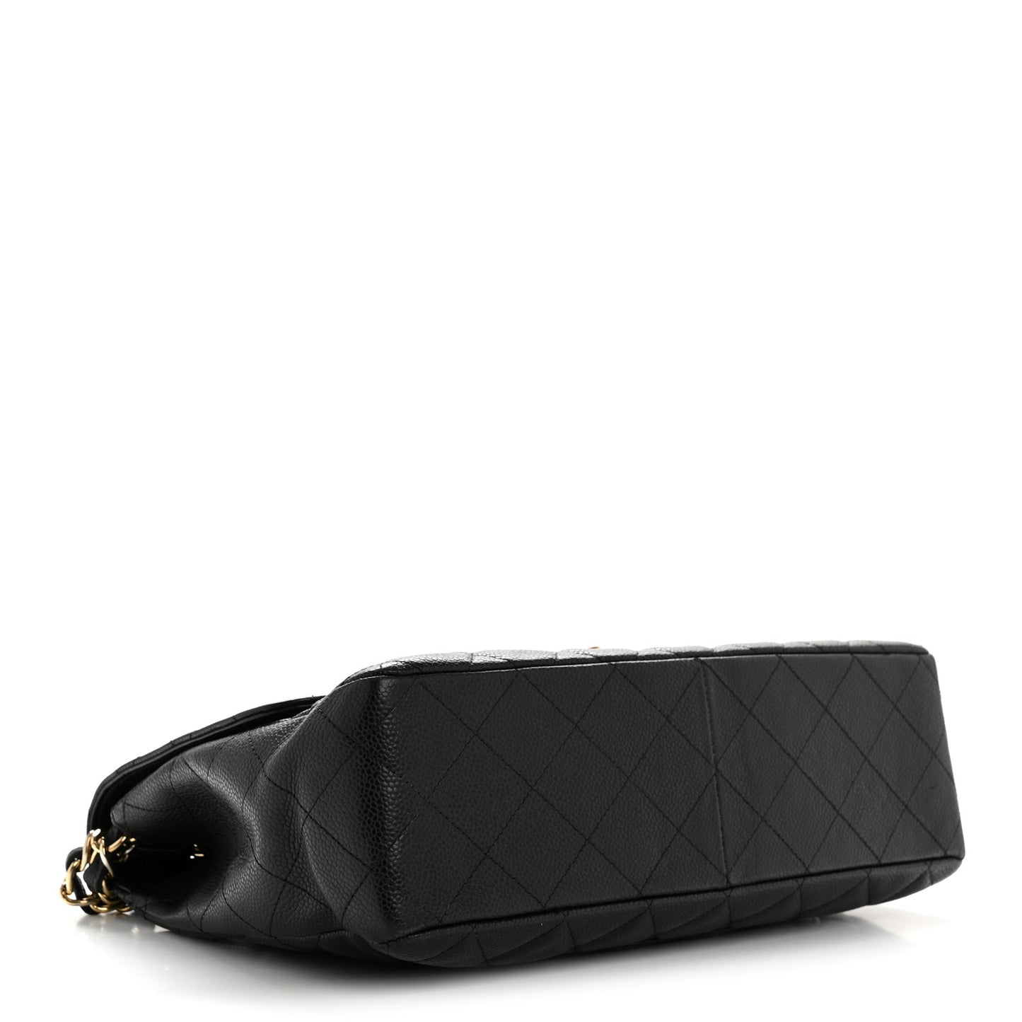 Caviar Quilted Jumbo Single Flap Black