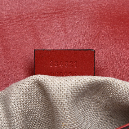 Gucci Monogram Ruinart Calfskin Small Lady Web Shoulder Bag Beige Ebony Hibiscus Red 7 of 8