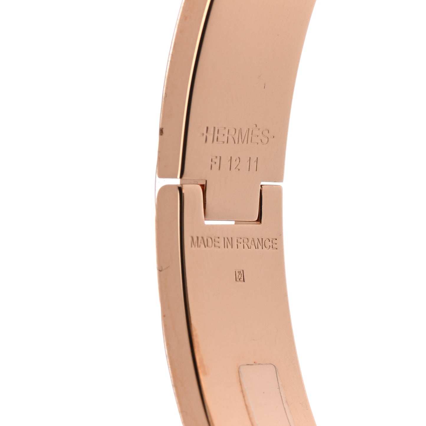Enamel Narrow Fusion Clic Clac H Bracelet GM Lilas Ultramarine