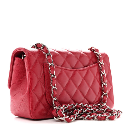 Chanel Caviar Quilted Mini Rectangular Flap Pink 3 of 12