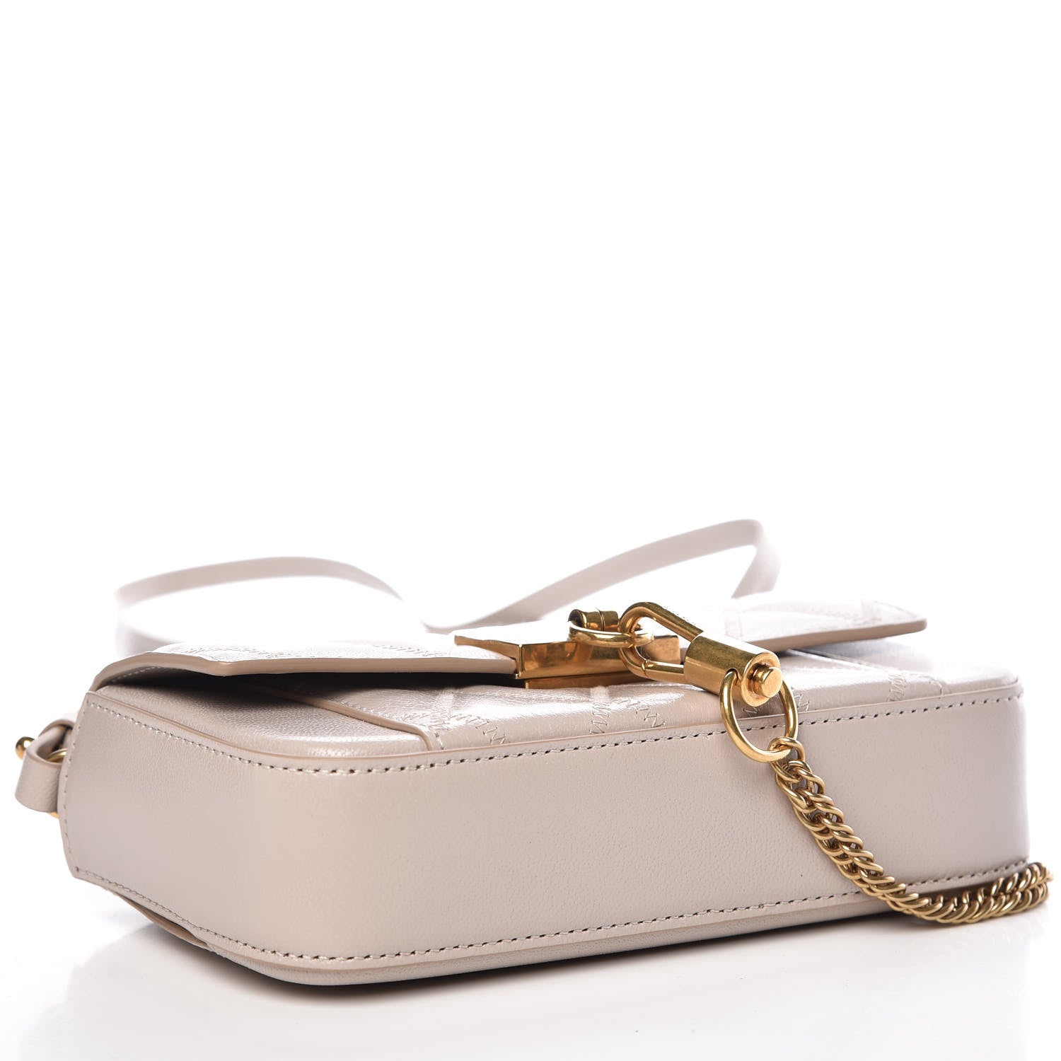 Givenchy Goatskin Quilted GV3 Mini Pocket Convertible Bag Natural 4 of 10