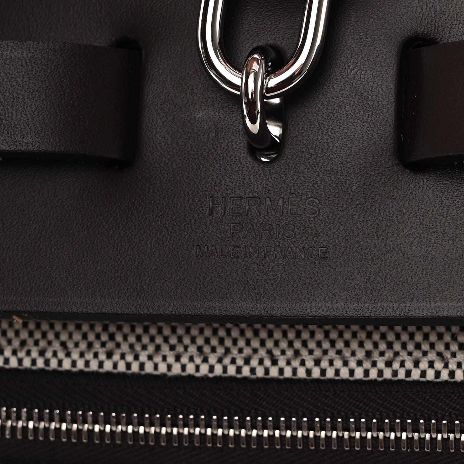 Hermes Toile H Berline Vache Hunter Herbag Zip PM 31 Cassis Ecru Black Rouge Sellier 6 of 9