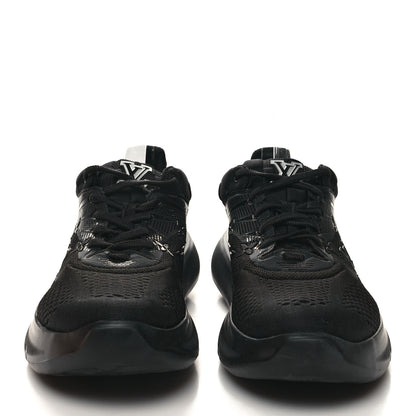 Louis Vuitton Monogram Damier Knit Mens Show Up Sneakers 8.5 Black 2 of 8