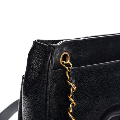 Chanel Caviar Flap Shoulder Bag Navy 15 of 22