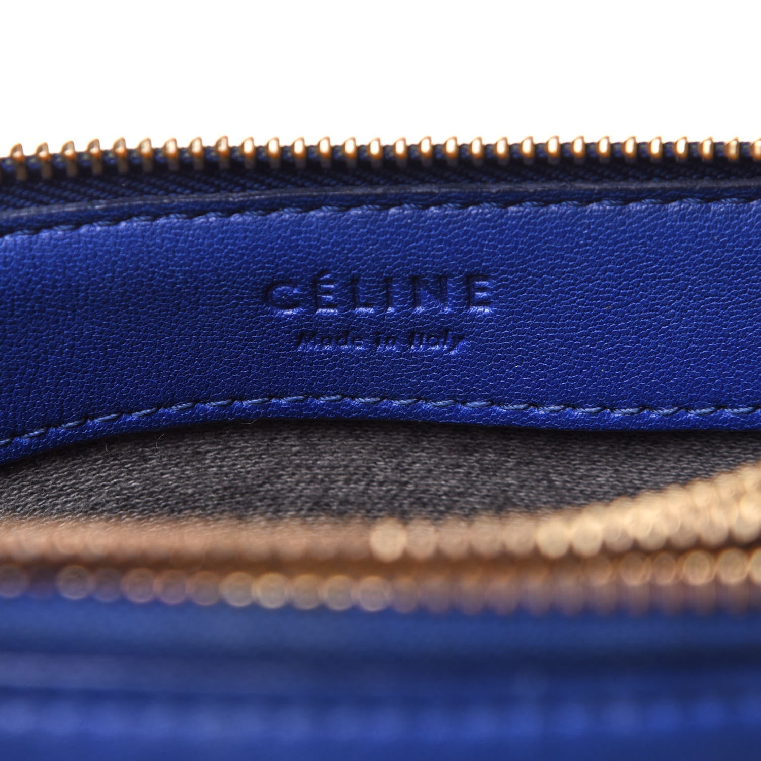 Celine Lambskin Small Trio Crossbody Bag Indigo 7 of 9