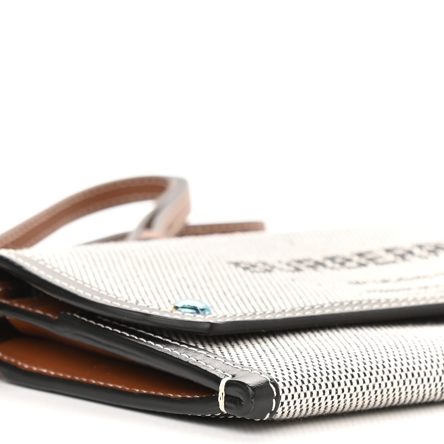Burberry Cotton Canvas Horseferry Print Phone Case With Strap Black Tan 5 of 8