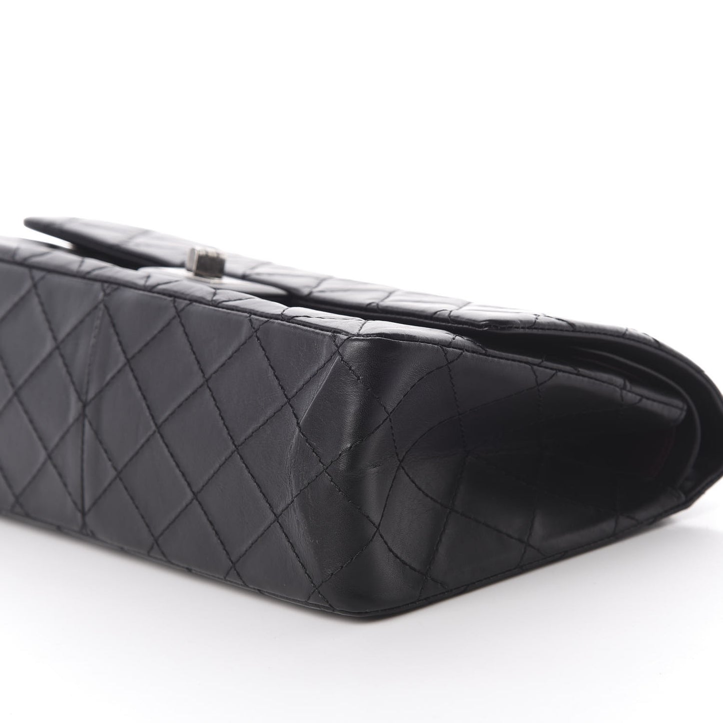 Aged Calfskin Quilted 2.55 Reissue 226 Flap Black