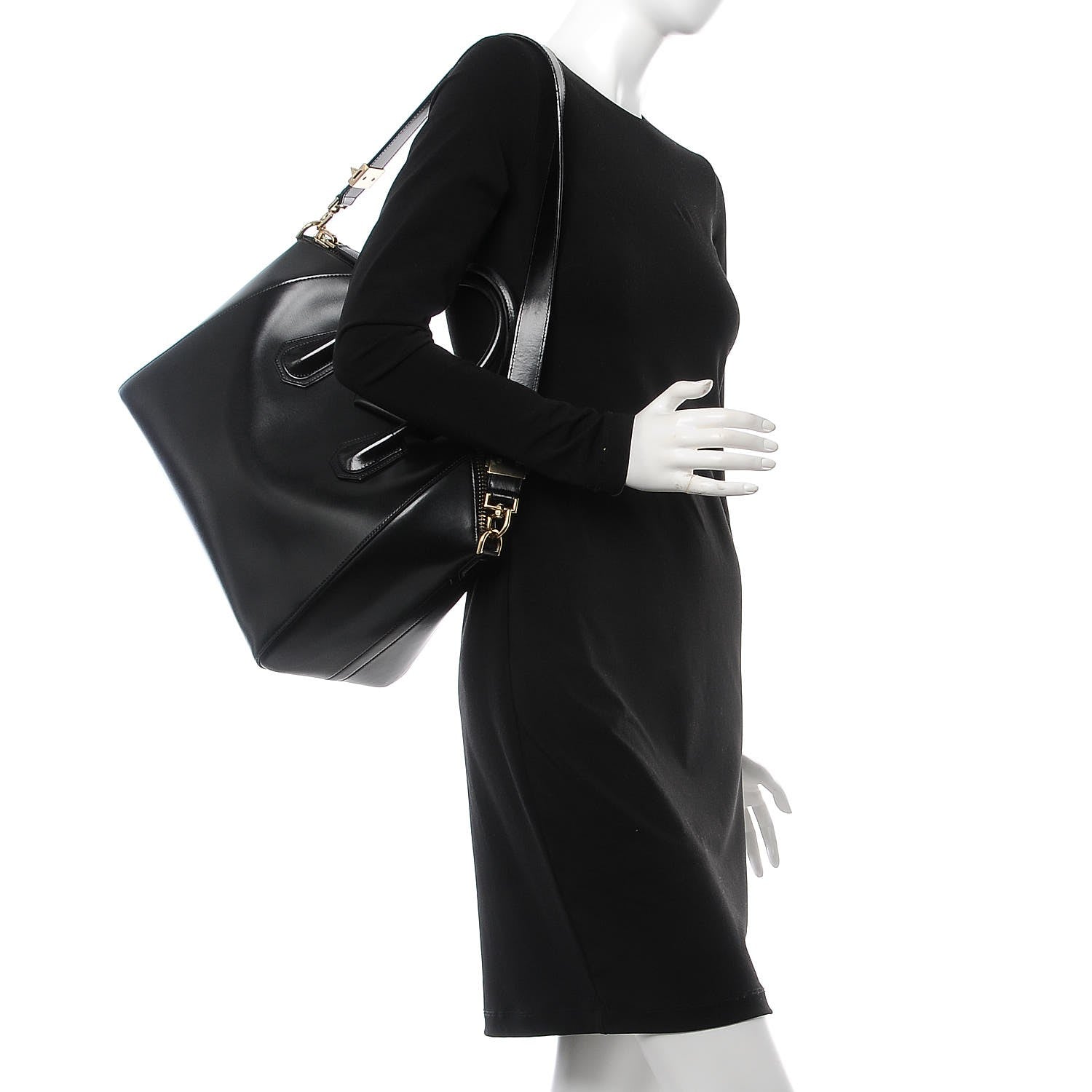 Givenchy Shiny Lord Calfskin Medium Antigona Black 3 of 8