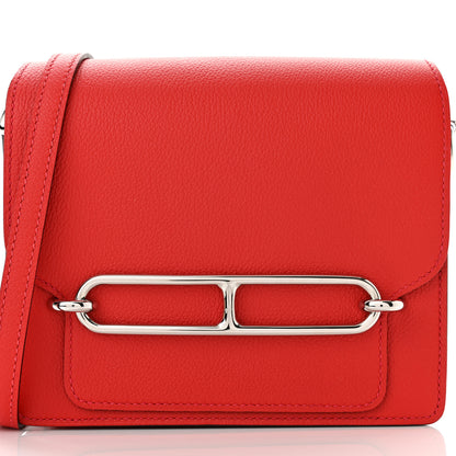 Hermes Evercolor Mini Sac Roulis Rouge Casaque 7 of 9